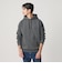 【WEB限定 WARDROBE SMART】ダブルニット ロゴ スウェットフーディ/セットアップ対応 【抗菌・防臭】