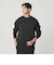 【WEB限定 WARDROBE SMART】ダブルニット ロゴ クルーネック スウェット/セットアップ対応【抗菌・防臭】