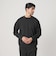 【WEB限定 WARDROBE SMART】ダブルニット ロゴ クルーネック スウェット/セットアップ対応【抗菌・防臭】