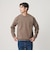 【WEB限定 WARDROBE SMART】ダブルニット ロゴ クルーネック スウェット/セットアップ対応【抗菌・防臭】