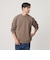 【WEB限定 WARDROBE SMART】ダブルニット ロゴ クルーネック スウェット/セットアップ対応【抗菌・防臭】