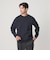 【WEB限定 WARDROBE SMART】ダブルニット ロゴ クルーネック スウェット/セットアップ対応【抗菌・防臭】