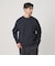 【WEB限定 WARDROBE SMART】ダブルニット ロゴ クルーネック スウェット/セットアップ対応【抗菌・防臭】