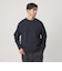 【WEB限定 WARDROBE SMART】ダブルニット ロゴ クルーネック スウェット/セットアップ対応【抗菌・防臭】