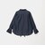 デニム ボウタイ ギャザーカフス シャツ