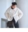 【WEB限定】ボア×フェイクムートン ループボタンジャケット 2WAY