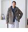 【WEB限定】ボア×フェイクムートン ループボタンジャケット 2WAY