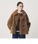 【WEB限定】ボア×フェイクムートン ループボタンジャケット 2WAY