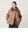 【WEB限定】ボア×フェイクムートン ループボタンジャケット 2WAY