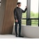 【WEB限定 WARDROBE SMART】スエードライク ジップ ブルゾン