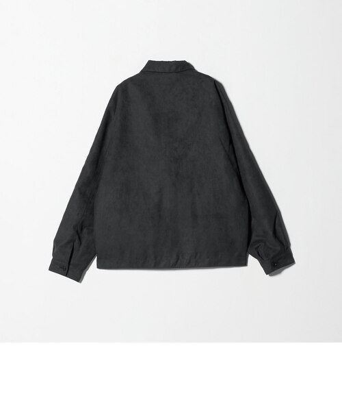 WEB限定 WARDROBE SMART】スエードライク ジップ ブルゾン