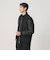 【WEB限定 WARDROBE SMART】ブラックメルトン レザーライク ジップ ブルゾン