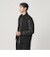 【WEB限定 WARDROBE SMART】ブラックメルトン レザーライク ジップ ブルゾン
