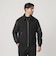 【WEB限定 WARDROBE SMART】ブラックメルトン レザーライク ジップ ブルゾン