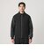 【WEB限定 WARDROBE SMART】ブラックメルトン レザーライク ジップ ブルゾン