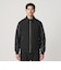 【WEB限定 WARDROBE SMART】ブラックメルトン レザーライク ジップ ブルゾン