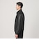 【WEB限定 WARDROBE SMART】ブラックメルトン レザーライク ジップ ブルゾン