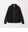 【WEB限定 WARDROBE SMART】ブラックメルトン レザーライク ジップ ブルゾン