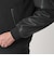 【WEB限定 WARDROBE SMART】ブラックメルトン レザーライク スタジャン