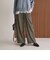 【WEB限定 Wardrobe DAILY MINIMAL】チェック バックゴム ワイドパンツ