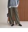 【WEB限定 Wardrobe DAILY MINIMAL】チェック バックゴム ワイドパンツ