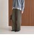 【WEB限定 Wardrobe DAILY MINIMAL】チェック バックゴム ワイドパンツ
