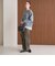 【WEB限定 Wardrobe DAILY MINIMAL】チェック バックゴム ワイドパンツ