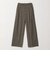 【WEB限定 Wardrobe DAILY MINIMAL】チェック バックゴム ワイドパンツ