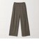 【WEB限定 Wardrobe DAILY MINIMAL】チェック バックゴム ワイドパンツ