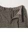 【WEB限定 Wardrobe DAILY MINIMAL】チェック バックゴム ワイドパンツ