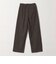 【WEB限定 Wardrobe DAILY MINIMAL】チェック バックゴム ワイドパンツ