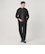 【WEB限定 WARDROBE SMART】マシーンウォッシャブル ウールミックス ポロカラーニット ジャケット