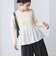 【WEB限定 Wardrobe DAILY MINIMAL】レイヤードフレアニットプルオーバー ウォッシャブル