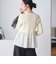 【WEB限定 Wardrobe DAILY MINIMAL】レイヤードフレアニットプルオーバー ウォッシャブル
