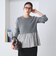 【WEB限定 Wardrobe DAILY MINIMAL】レイヤードフレアニットプルオーバー ウォッシャブル