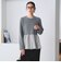 【WEB限定 Wardrobe DAILY MINIMAL】レイヤードフレアニットプルオーバー ウォッシャブル