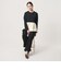 【WEB限定 Wardrobe DAILY MINIMAL】レイヤードフレアニットプルオーバー ウォッシャブル