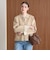 【WEB限定 Wardrobe DAILY MINIMAL】バイカラー ジップ カーディガン
