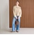 【WEB限定 Wardrobe DAILY MINIMAL】バイカラー ジップ カーディガン