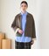 【WEB限定 Wardrobe DAILY MINIMAL】バイカラー ジップ カーディガン