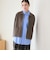 【WEB限定 Wardrobe DAILY MINIMAL】バイカラー ジップ カーディガン