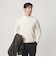 【WEB限定 WARDROBE SMART】マシーンウォッシャブル ウールミックス ジャケット クルーネック ニット