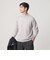 【WEB限定 WARDROBE SMART】マシーンウォッシャブル ウールミックス ジャケット クルーネック ニット
