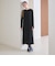 【WEB限定 Wardrobe DAILY MINIMAL】リブニット フレアワンピース