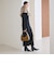 【WEB限定 Wardrobe DAILY MINIMAL】リブニット フレアワンピース