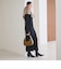 【WEB限定 Wardrobe DAILY MINIMAL】リブニット フレアワンピース