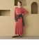 【WEB限定 Wardrobe DAILY MINIMAL】リブニット フレアワンピース