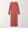 【WEB限定 Wardrobe DAILY MINIMAL】リブニット フレアワンピース