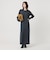 【WEB限定 Wardrobe DAILY MINIMAL】リブニット フレアワンピース