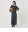 【WEB限定 Wardrobe DAILY MINIMAL】リブニット フレアワンピース